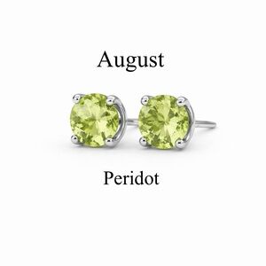 3mm Peridot Stud Earrings | August Birthstone